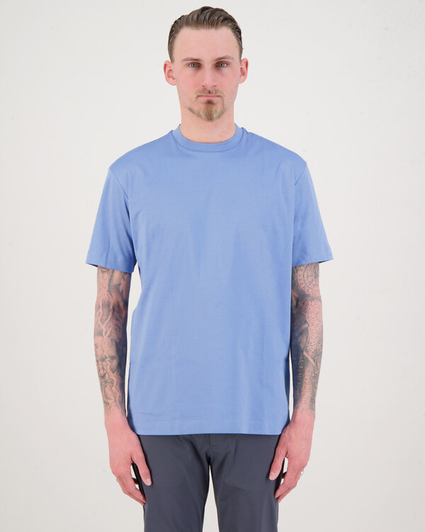 Interlock Supima T-Shirt M.Blauw
