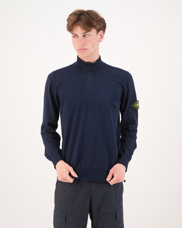 5100063 Half Zip LS Polo Navy