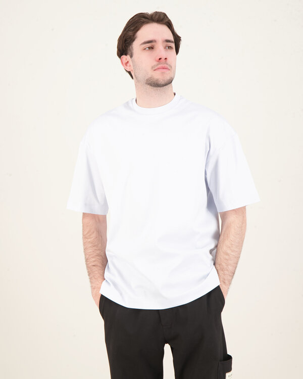 Interlock Supima Oversized T-Shirt Blauw