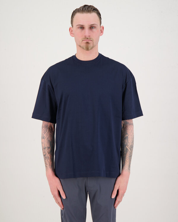 Interlock Supima Oversized T-Shirt Marine
