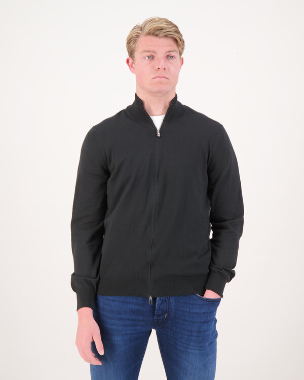 Knitwear Zip Vest Zwart