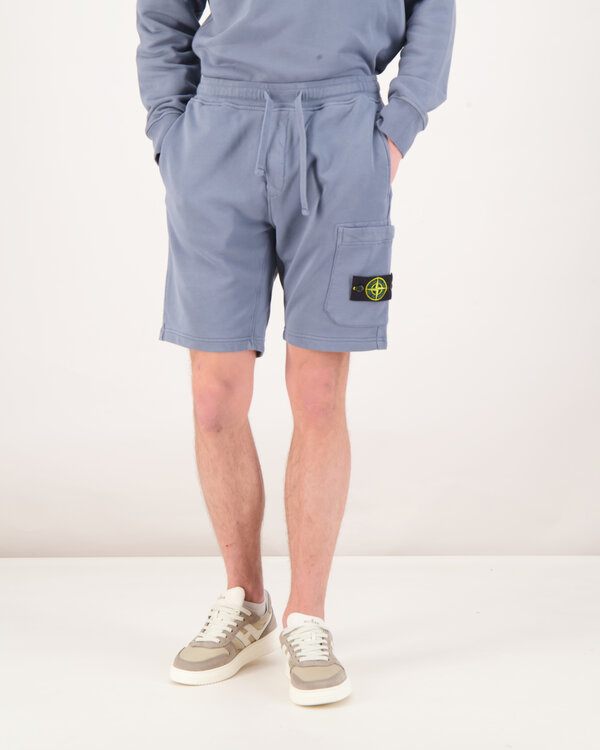 S0051 Fleece Jogging short Donker Blauw