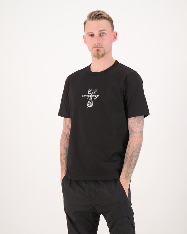 Mercerized  Jersey 30/2 T-Shirt Zwart
