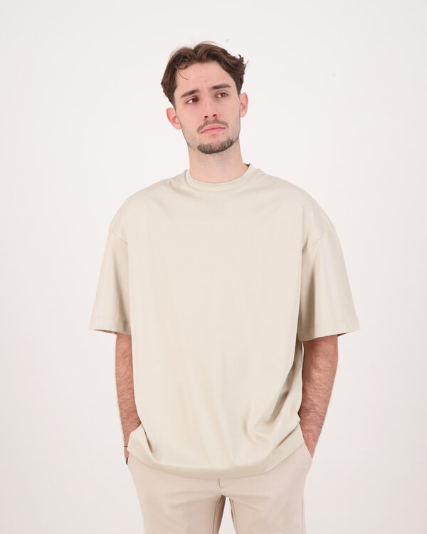 Interlock Supima Oversized T-Shirt Beige