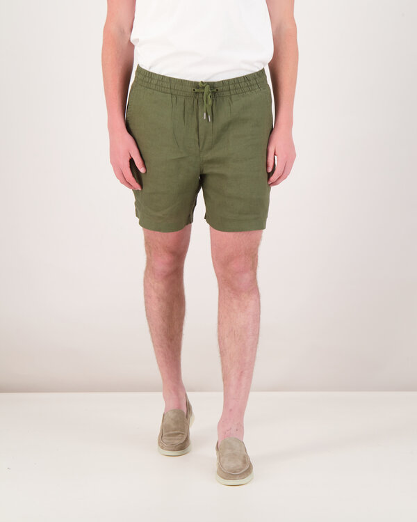 Prepster Linnen Shorts Groen