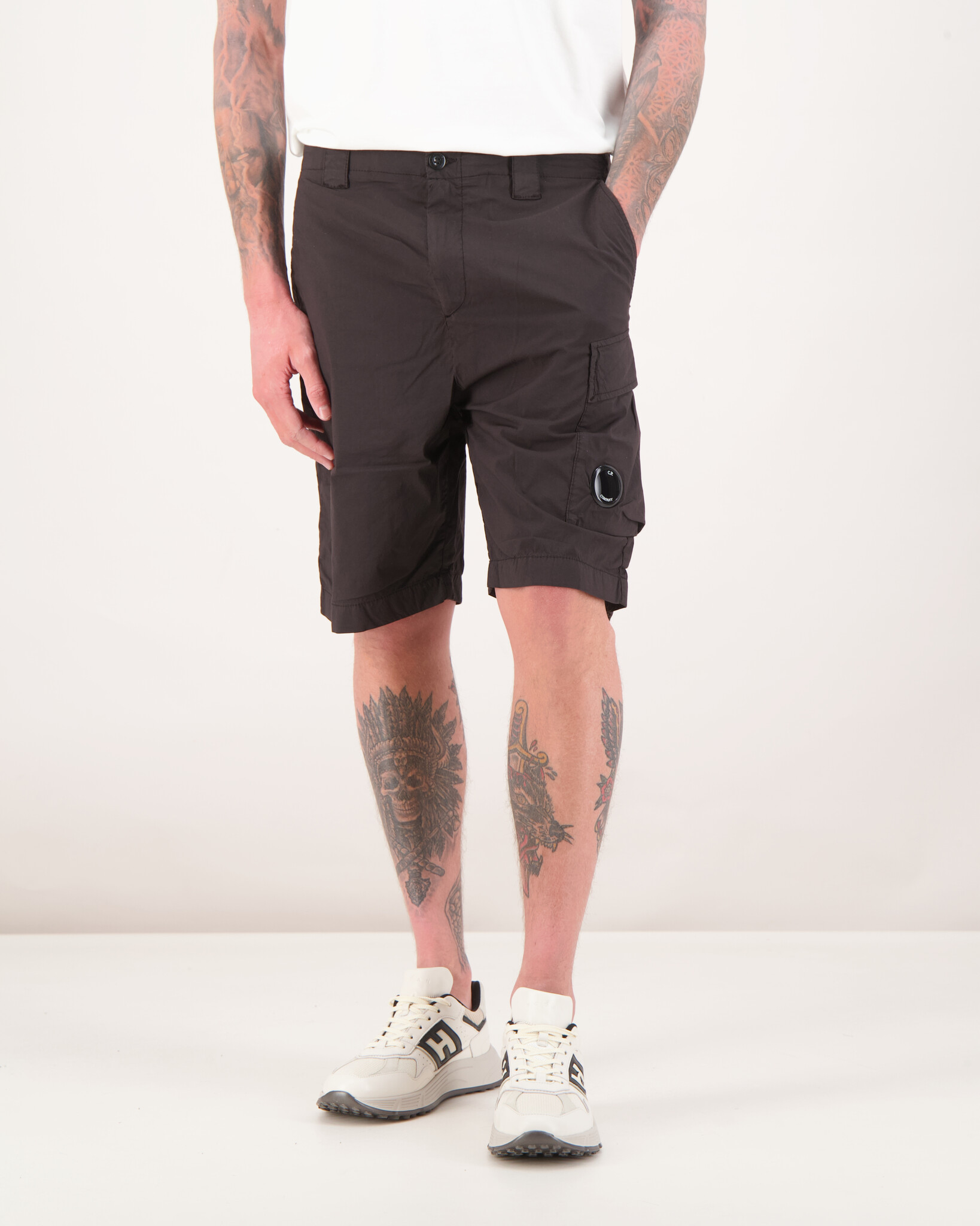 パンツ C.P COMPANY 50 FILI STRETCH SHORTS Bottoms C.P. Company 50 Fili Stretch Cargo Shorts | The Firm
