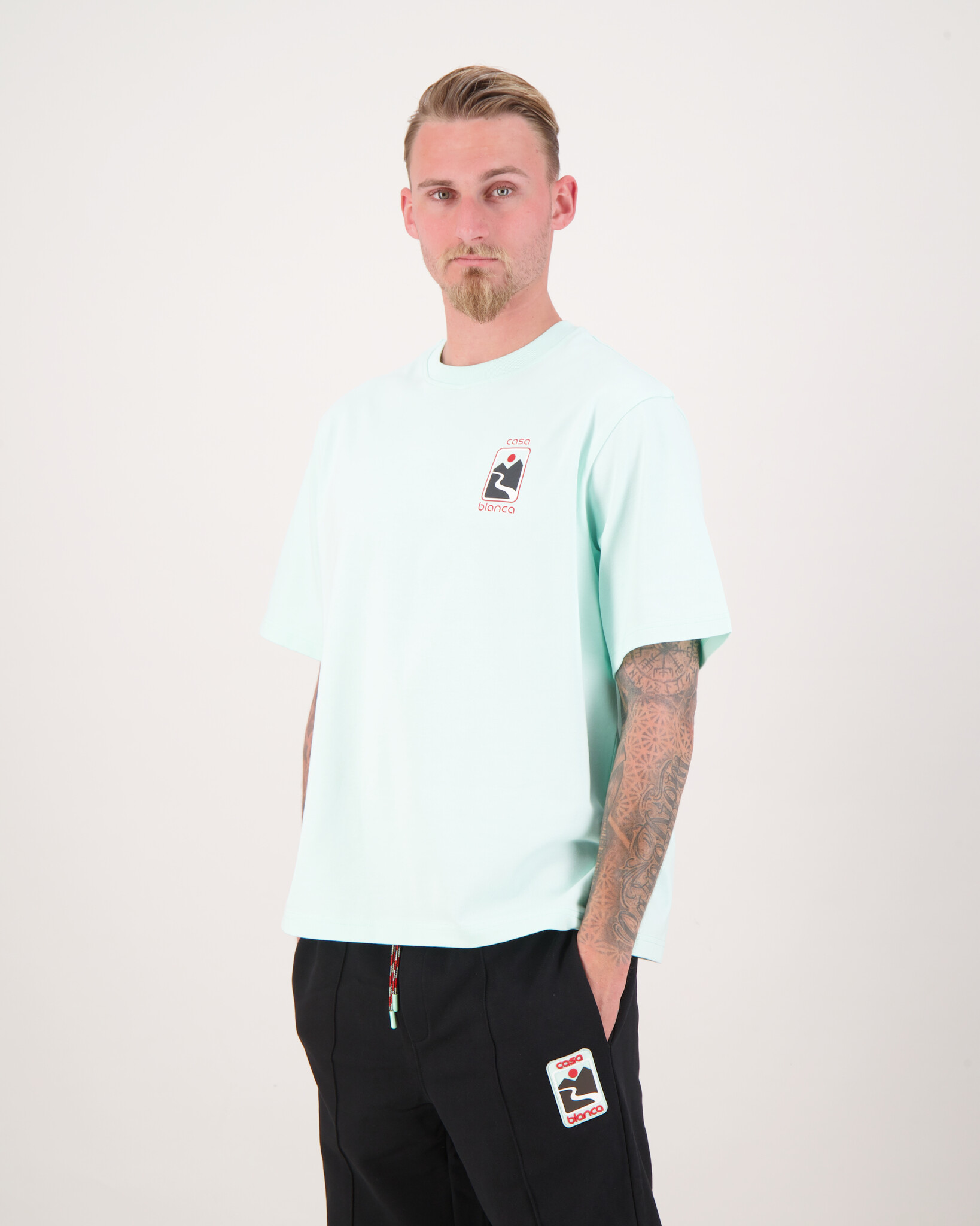 Casablanca Sunset Valley Screen Printed Oversized T-Shirt