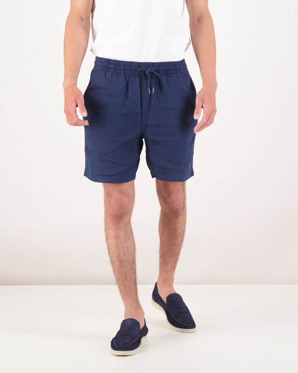 Prepster Linnen Shorts Navy