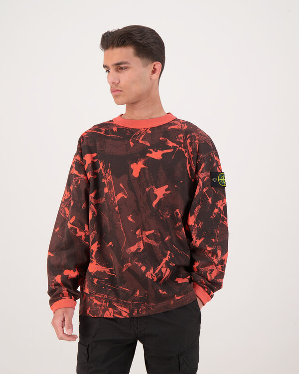 6100036 Scan Camo Sweatshirt Zwart