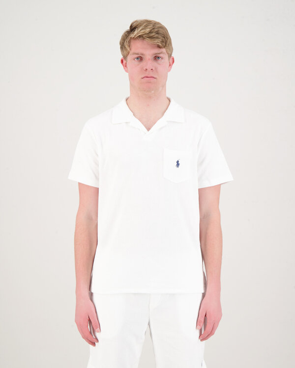 Short Sleeve Johnny Polo White