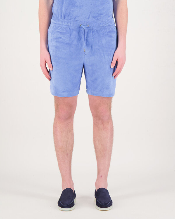 Athletic Badstof Short Blue