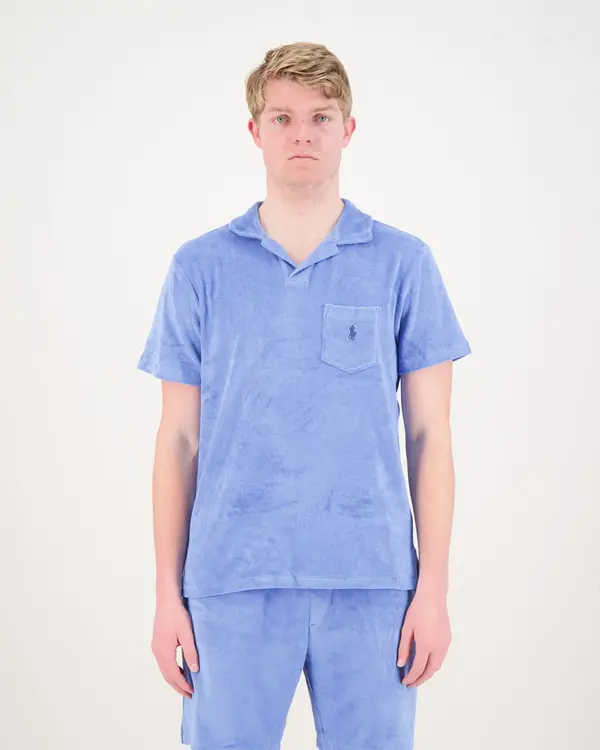 Short Sleeve Polo Shirt Blue