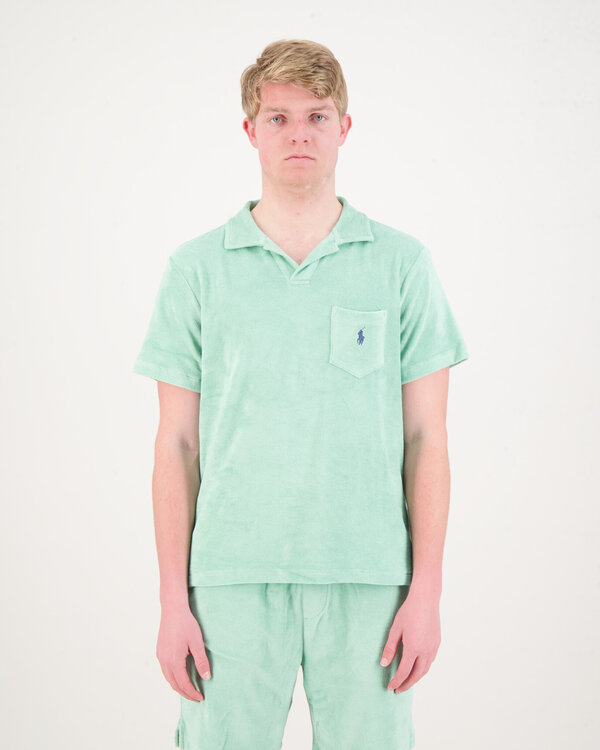 Short Sleeve Polo Shirt Light Green