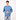 6100060 Organic Cotton Fleece Sweater Blau