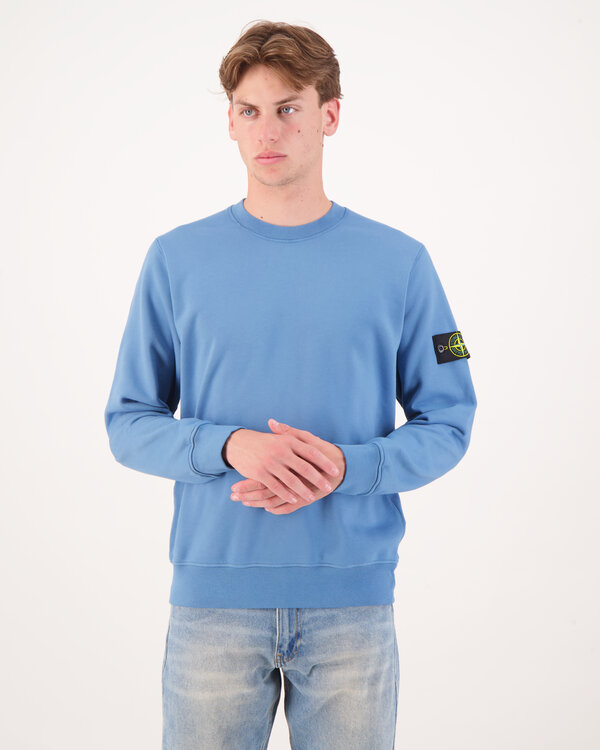 6100060 Organic Cotton Fleece Sweater Blau