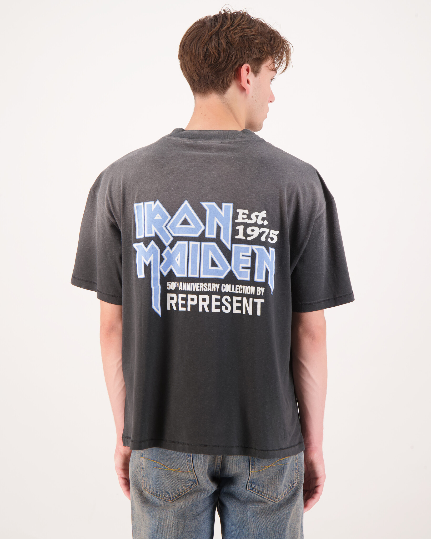 Tシャツ・カットソー Represent Iron Maiden Anniversary T-shirt REPRESENT x Iron Maiden Men's Anniversary Graphic T-Shirt