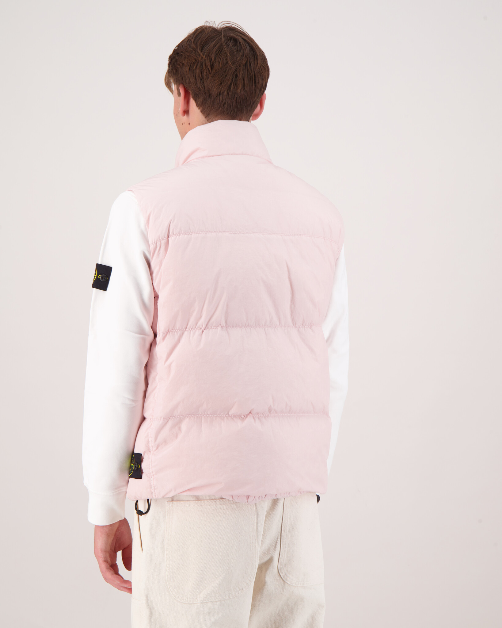 Stone Island G100003 Crinkle Reps NY Bodywarmer Roze Beachim Stone Island G100003 Crinkle Reps NY Bodywarmer Roze Beachim