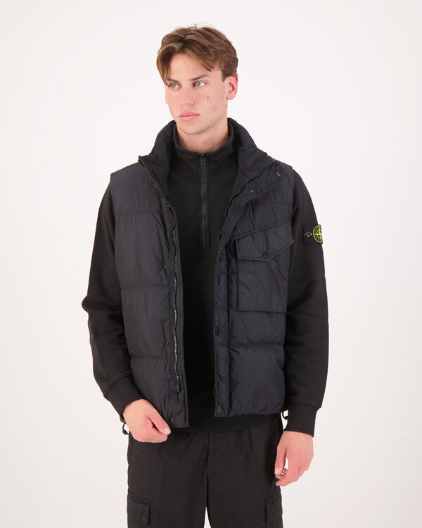 G100003 Crinkle Reps NY Bodywarmer Zwart