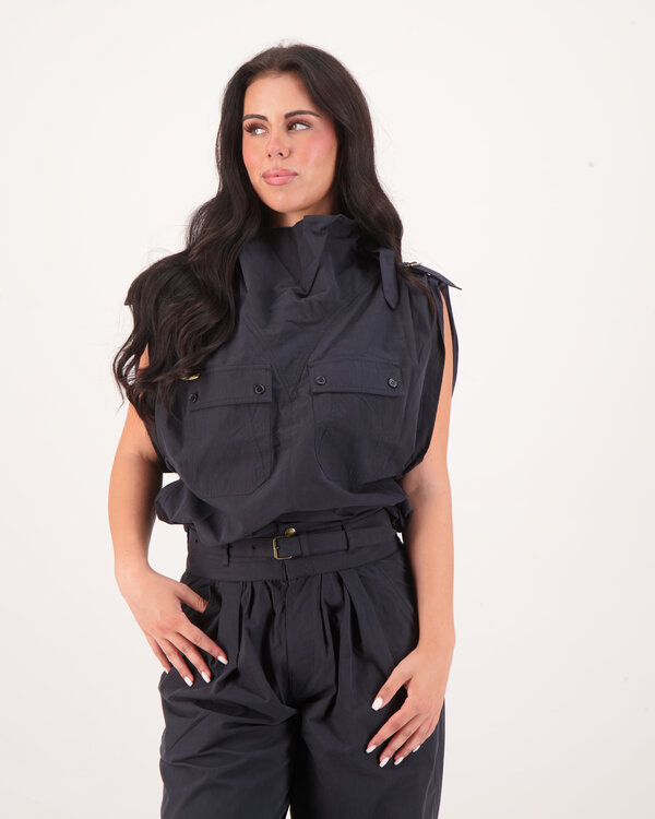 Nemia Top  Zwart