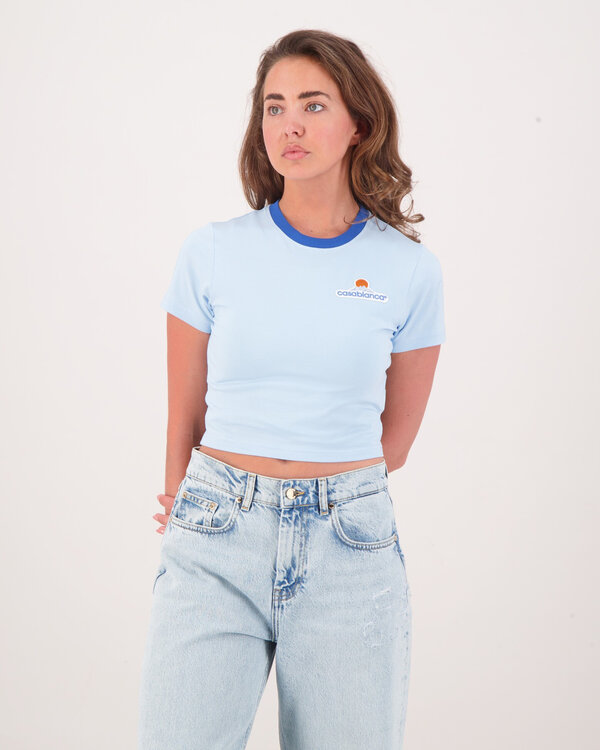 Montagne Patch Baby T-Shirt Blauw