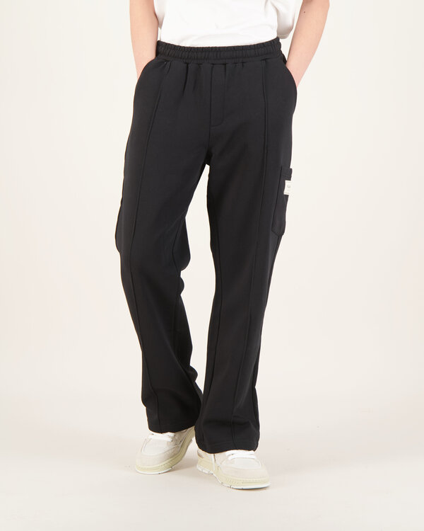 Flâneur Atelier Tailored Casual Trousers Zwart Atelier Tailored Casual Trousers Zwart