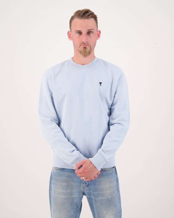 Ami De Coeur Black Logo Sweater Hellblau