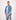 Chemise Col Boutonne Button Down Shirt Blauw