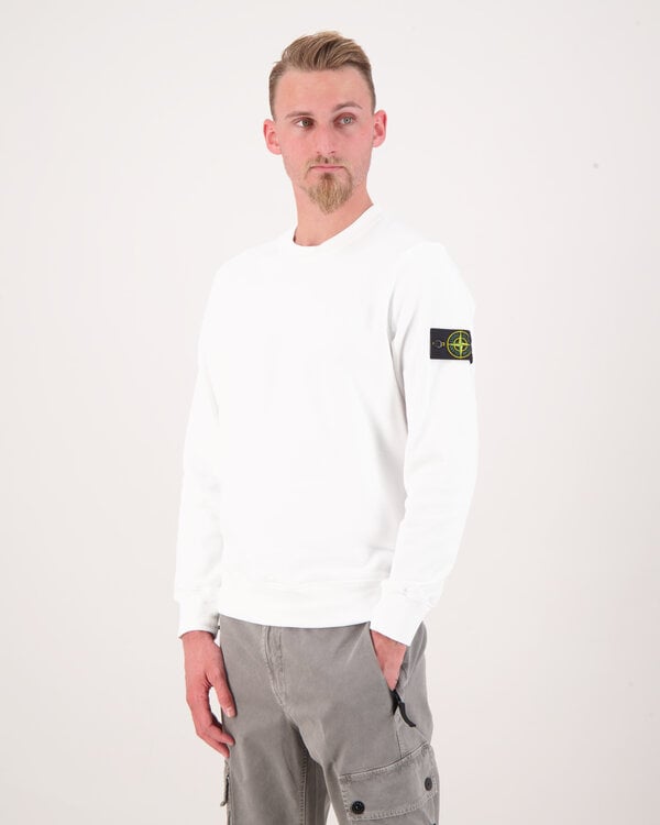 6100060 Organic Cotton Fleece Sweater Wit