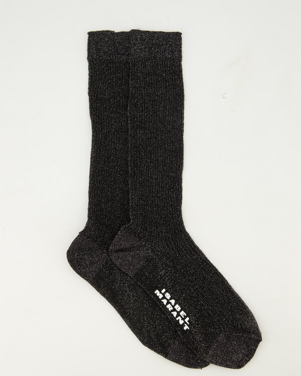 Loula glitter Socks Zwart