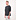 Curved Logo Loose Collar Shirt Schwarz