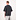 Curved Logo Loose Collar Shirt Schwarz