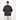 Curved Logo Loose Collar Shirt Schwarz