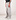 Curved Logo Loose Denim Hose Hell Grau
