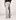 Curved Logo Loose Denim Hose Hell Grau