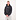 Curved Logo Loose Hoodie Zwart