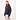Curved Logo Loose Hoodie Zwart