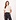 AMI De Coeur Black Logo T-Shirt Creme Dames