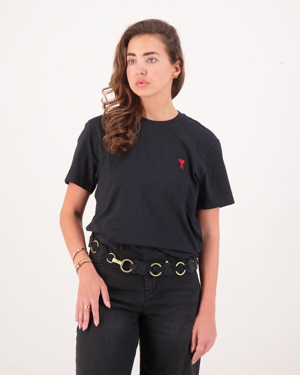 AMI De Coeur Rouge T-Shirt Zwart Dames