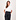 AMI De Coeur Black Logo T-Shirt Offwhite Dames