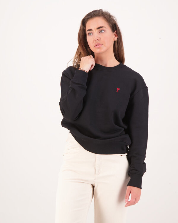 Cotton Ami De Coeur Sweatshirt Zwart Dames