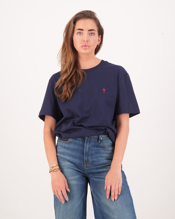 AMI De Coeur Rouge T-Shirt Blauw Dames