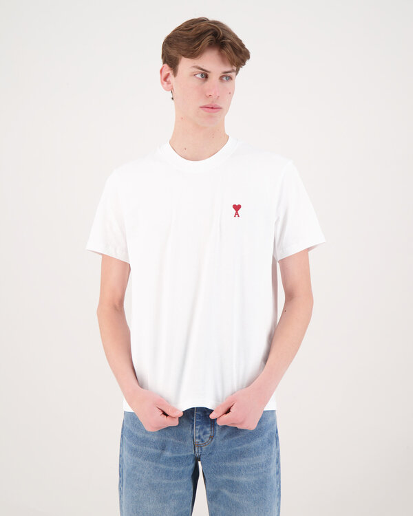 AMI De Coeur Rouge T-Shirt Offwhite