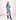 Chemise Col Boutonne Button Down Shirt Blauw Dames