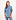 Chemise Col Boutonne Button Down Shirt Blauw Dames