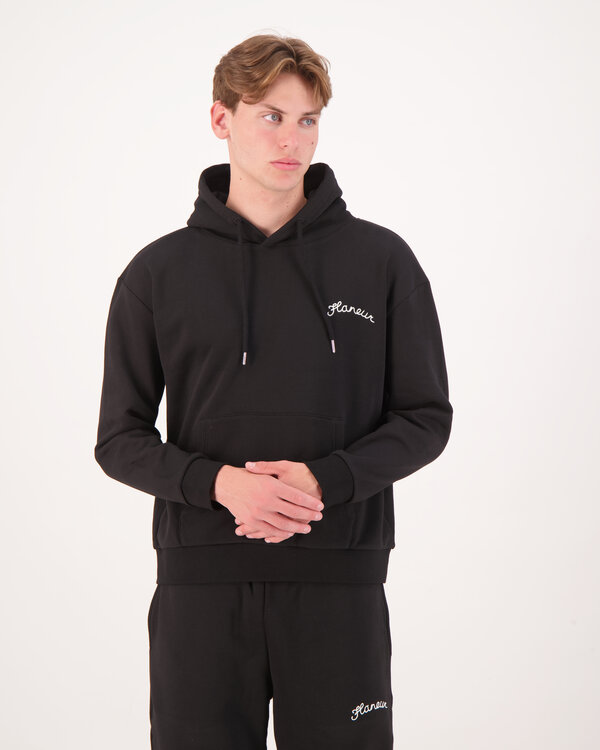 Flâneur Signature Hoodie Schwarz Signature Hoodie Schwarz