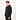 Embossed Zip-Up Hoodie Schwarz