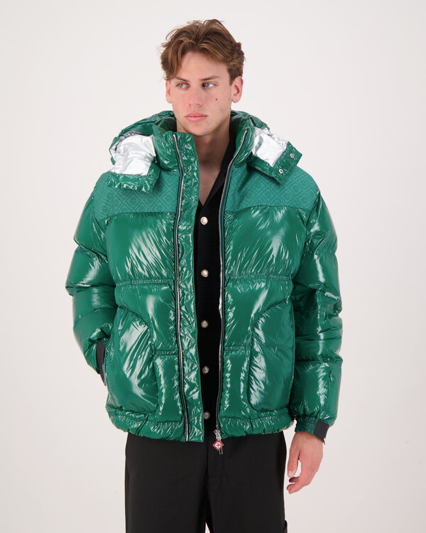 Nylon Ripstop Puffer Jas Groen