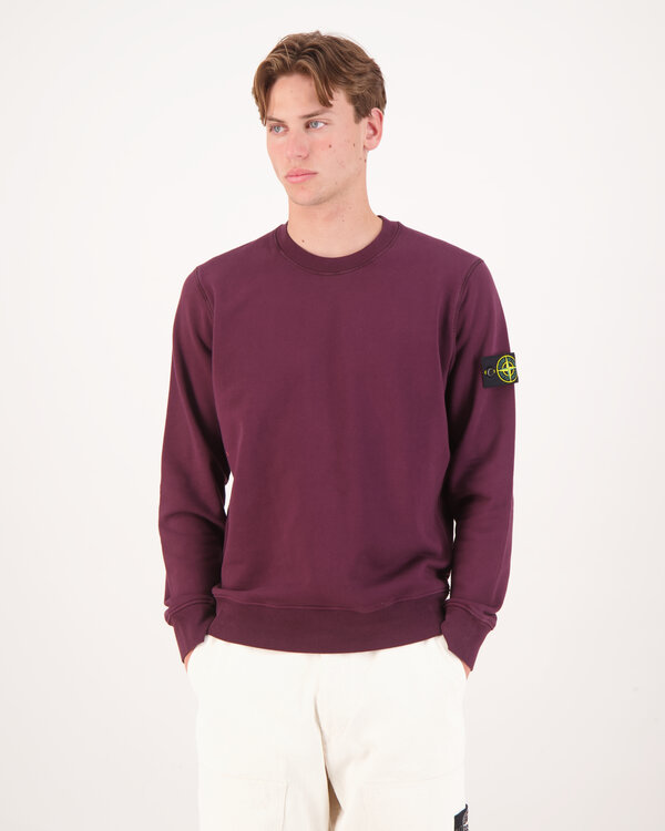 6100060 Organic Cotton Fleece Sweatshirt Bordeaux