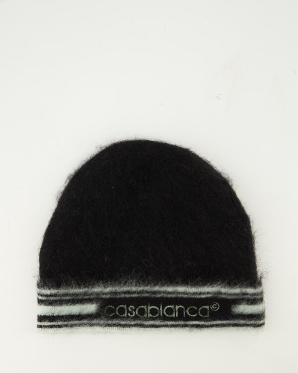 Mohair Beanie Black