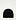 Half Cardigan Beanie Schwarz